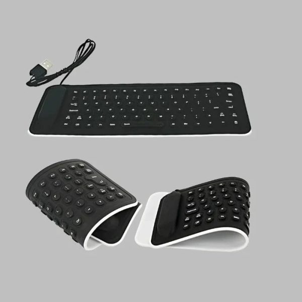 Foldable USB Mini Flexible Silicone Keyboard