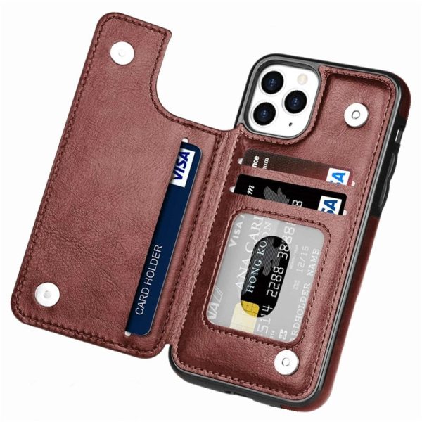 Retro PU Flip Leather Cover For iPhone