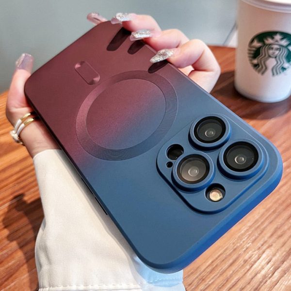 Luxury Magsafe Wireless Charge Gradient Case For iPhone