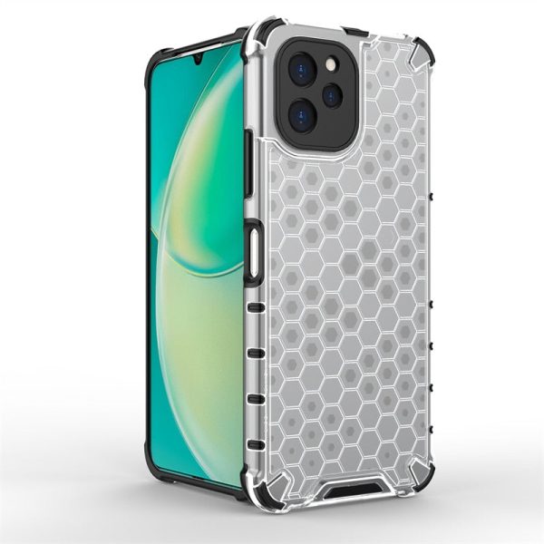 Huawei Nova Y61 Cover Transparent Honeycomb Clear Cover