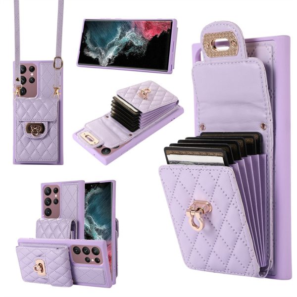 Luxury Leather For Samsung Galaxy Crossbody Wallet Phone Case
